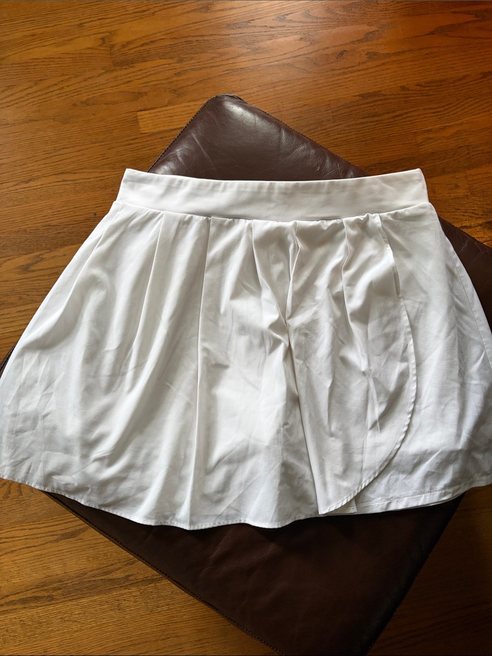 J. Crew White Skirt with Branded Waist Label